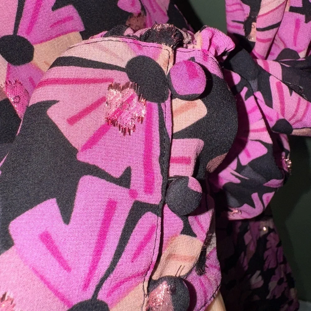 Kate Spade Pink Floral Long Sleeve Dress